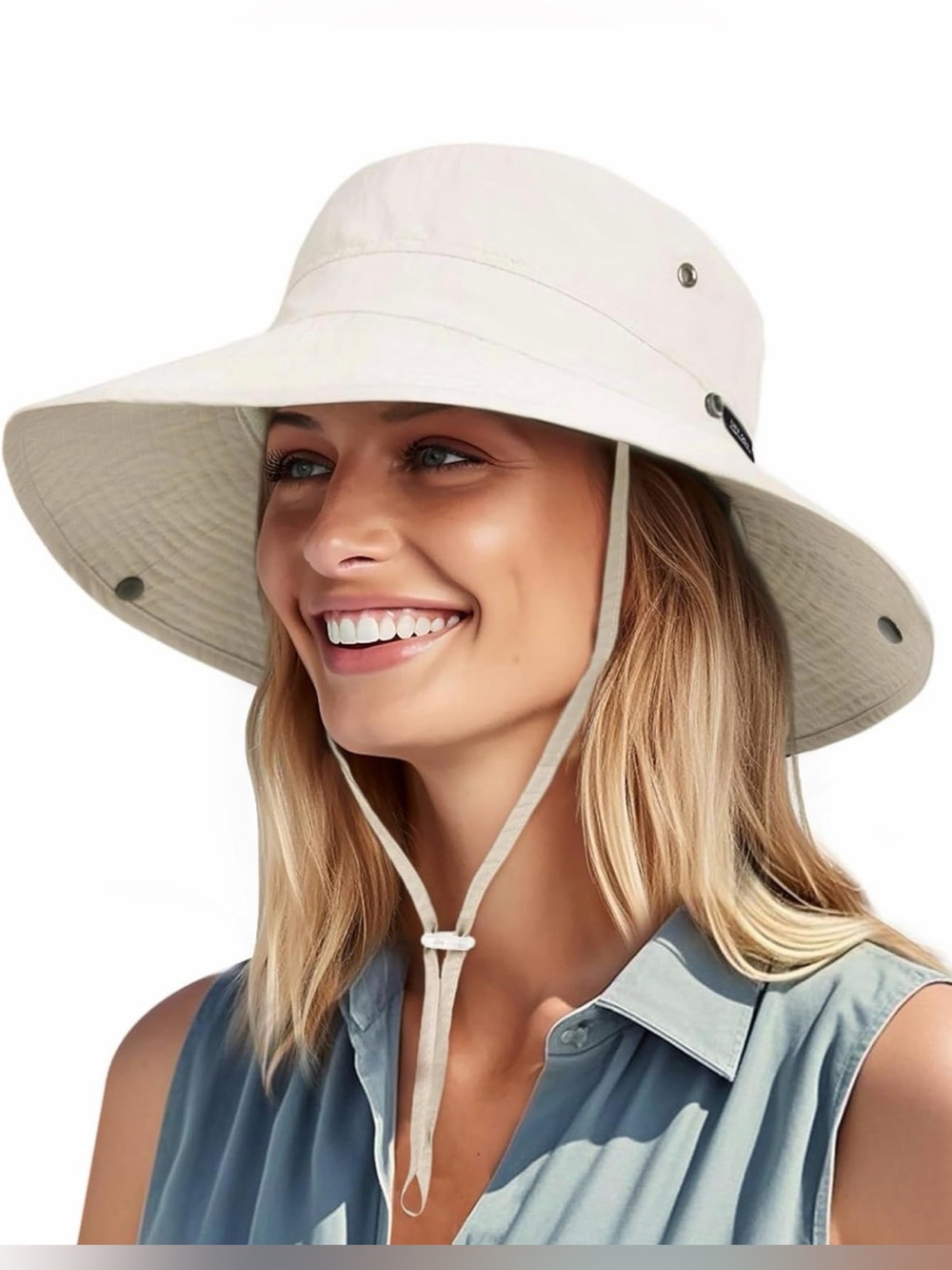 Sun Hats for Women Ponytail UV Protection Beach Summer Hat Wide Brim Packable